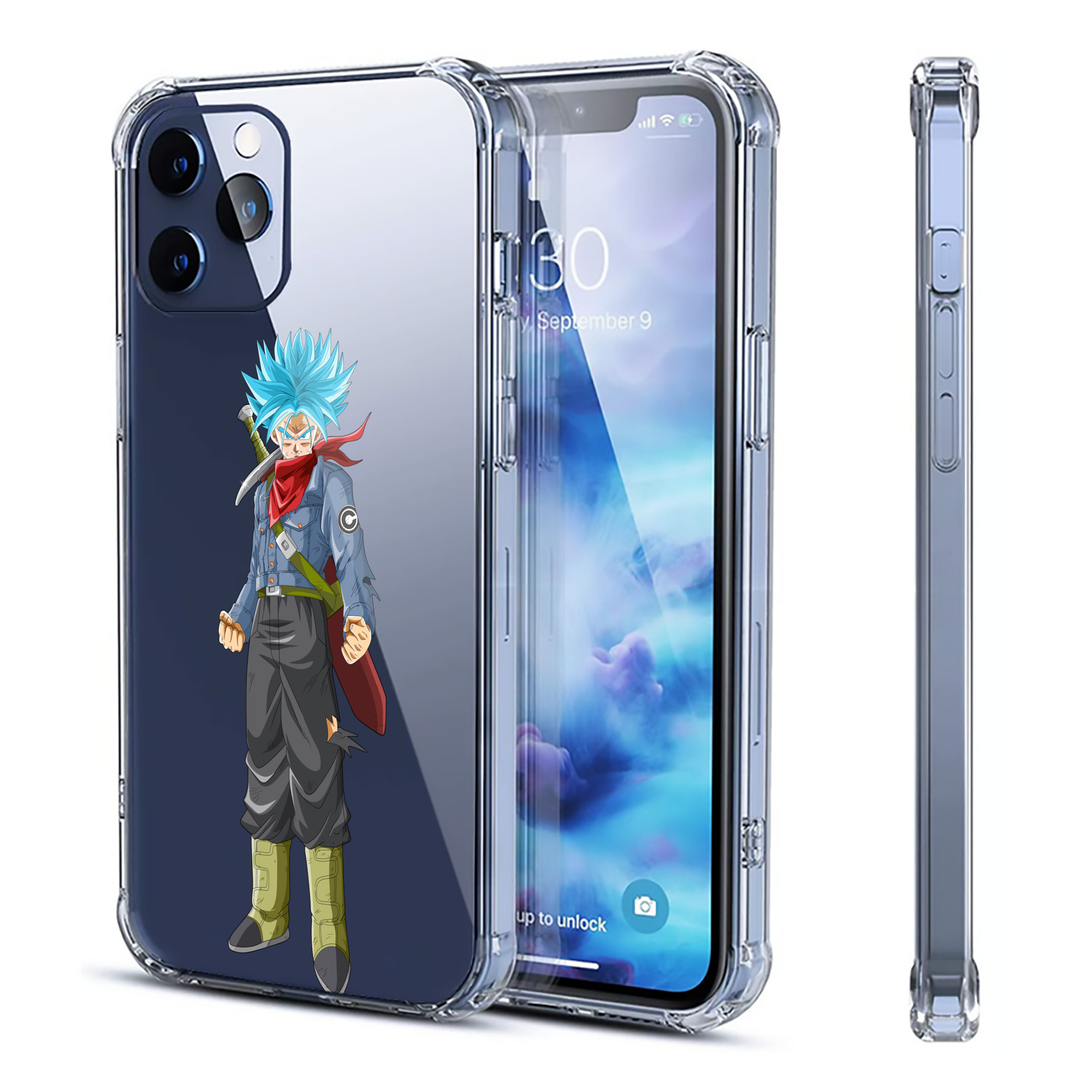 （画像用） ドラゴンボール トランクス（Torankusu）DRAGON BALL Trunks 【iPhone 12シリーズ対応】透明スマホケース（クリアソフトケース）